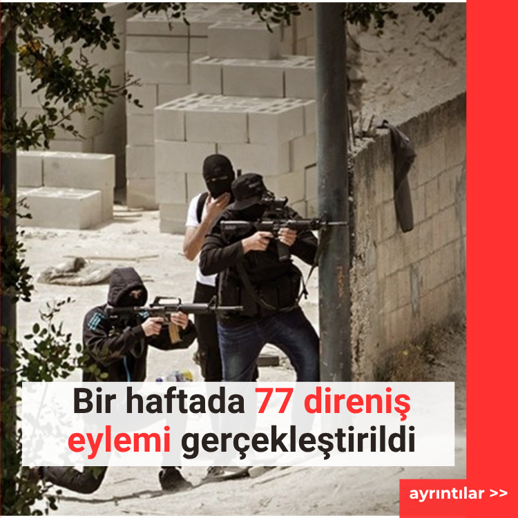 Bir haftada 77 direniş eylemi gerçekleştirildi