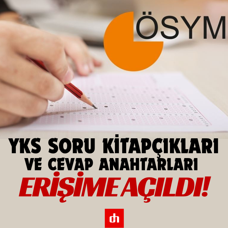 YKS soru kitapçıkları ve cevap anahtarları erişime açıldı!