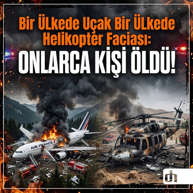 Bir Ülkede Uçak Bir Ülkede Helikopter Faciası: Onlarca Kişi Öldü!