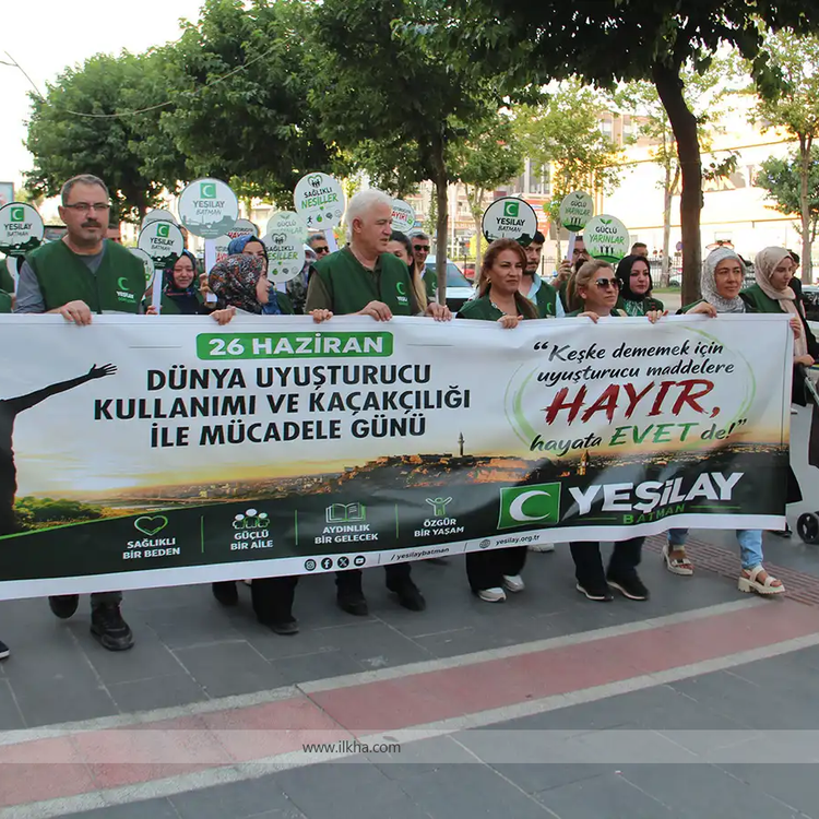 Batman'da bağımlılığa karşı farkındalık yürüyüşü!