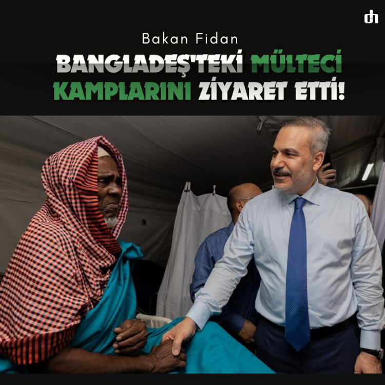 Bakan Fidan, Bangladeş'teki mülteci kamplarını ziyaret etti!