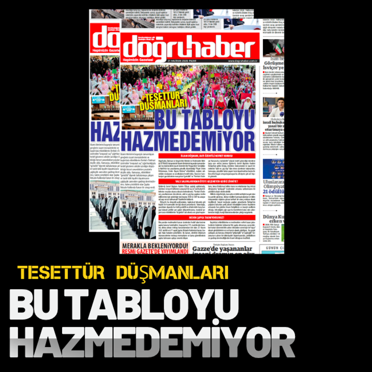 TESETTÜR DÜŞMANLARI  BU TABLOYU HAZMEDEMİYOR