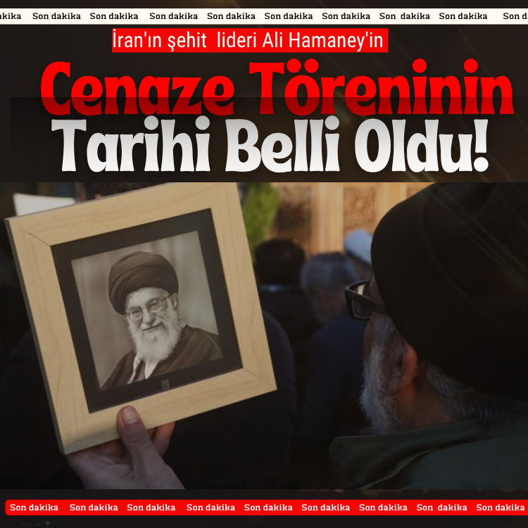 İran'ın şehit  lideri Ali Hamaney'in  cenaze töreninin tarihi belli oldu!