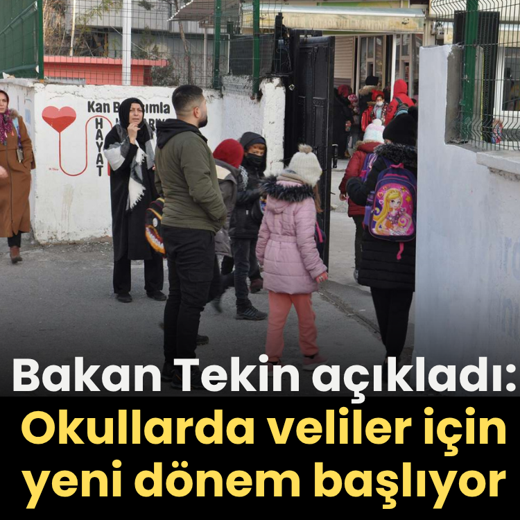 Bakan Tekin açıkladı: Okullarda veliler için yeni dönem başlıyor
