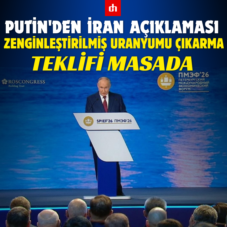 Putin'den İran açıklaması: Zenginleştirilmiş uranyumu çıkarma teklifi masada