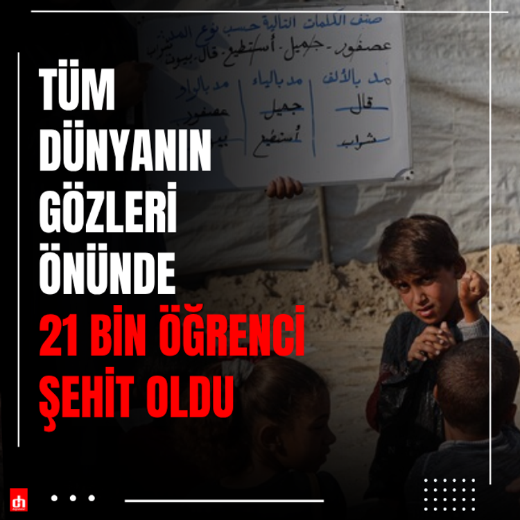 Tüm dünyanın gözleri önünde 21 bin öğrenci şehit oldu