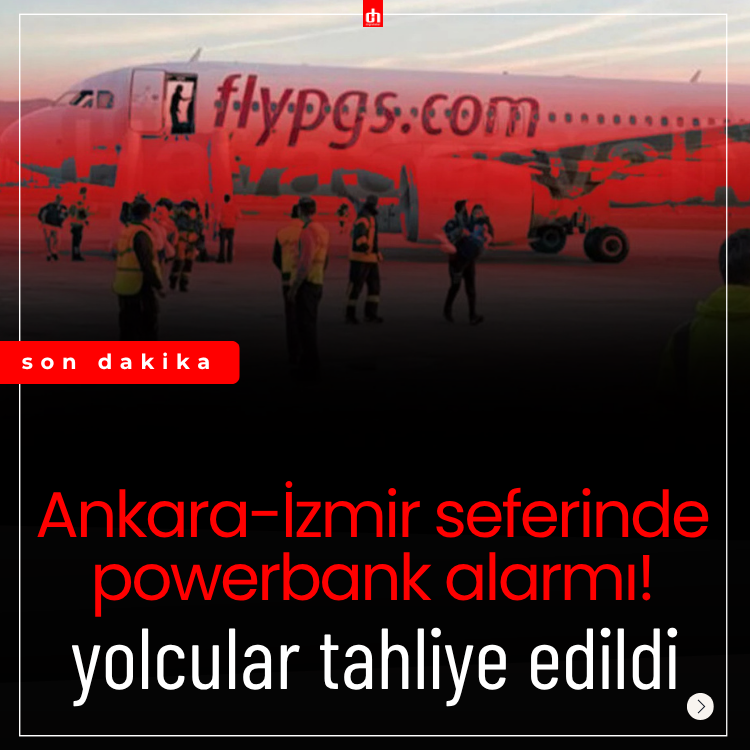 Ankara-İzmir seferinde powerbank alarmı!