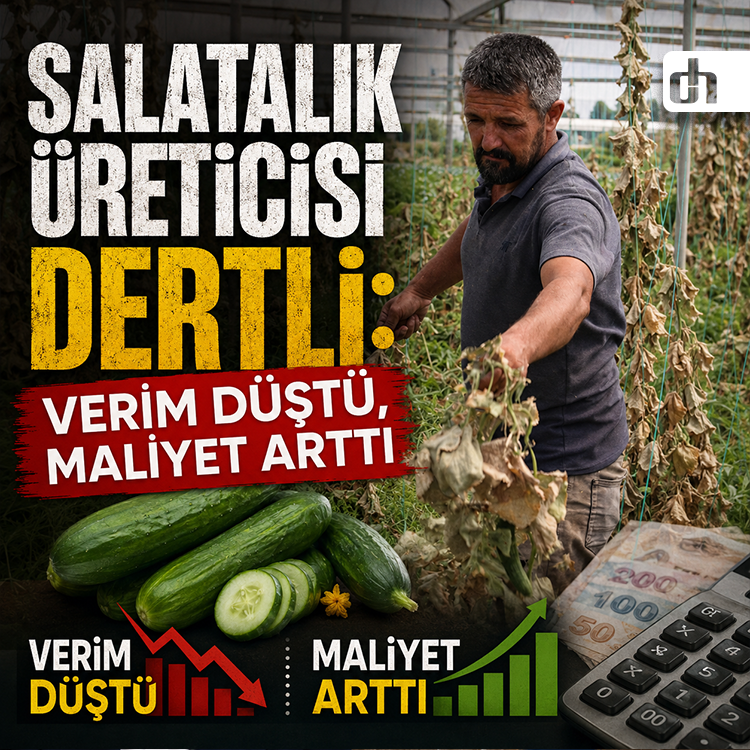 Salatalık üreticisi dertli: Verim düştü, maliyet arttı