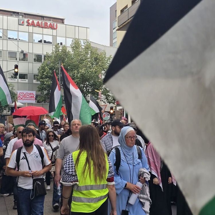 Almanya'da Gazze için destek eylemi!