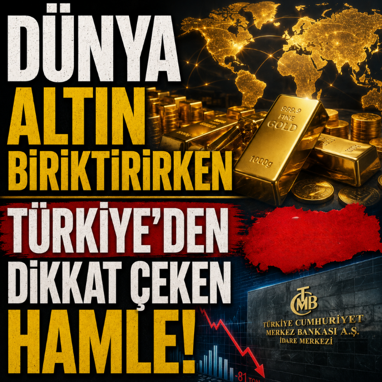 Dünya altın biriktirirken Türkiye'den dikkat çeken hamle