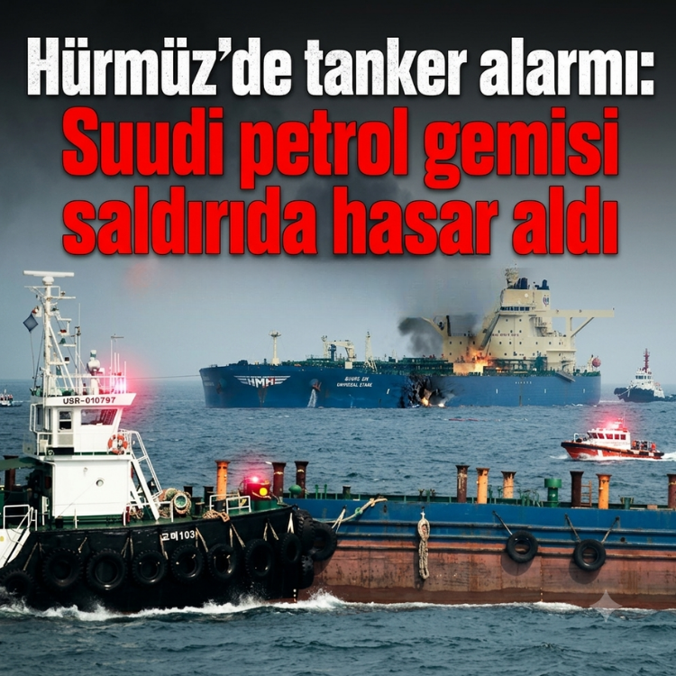 Hürmüz'de tanker alarmı: Suudi petrol gemisi saldırıda hasar aldı