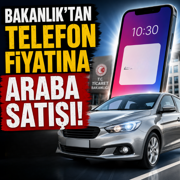 Bakanlıktan telefon fiyatına araba satışı