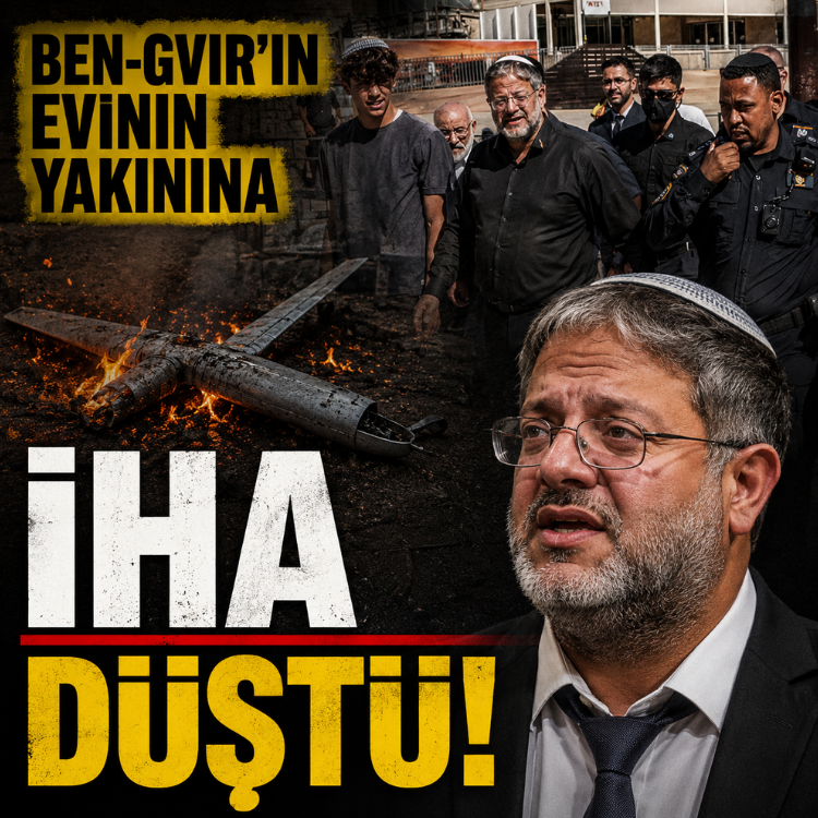 Ben-Gvir'in evinin yakınına İHA düştü