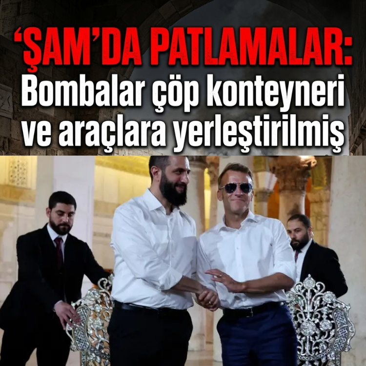 Şam'da patlamalar: Bombalar çöp konteyneri ve araçlara yerleştirilmiş