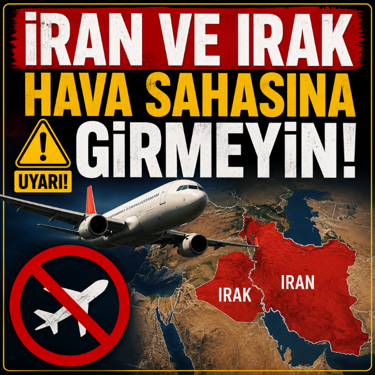 İran ve Irak hava sahasına girmeyin uyarısı