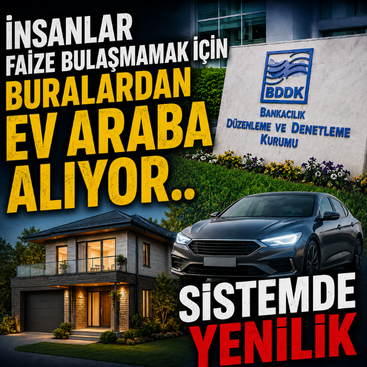 İnsanlar faize bulaşmamak için buralardan ev araba alıyor.. Sistemde yenilik