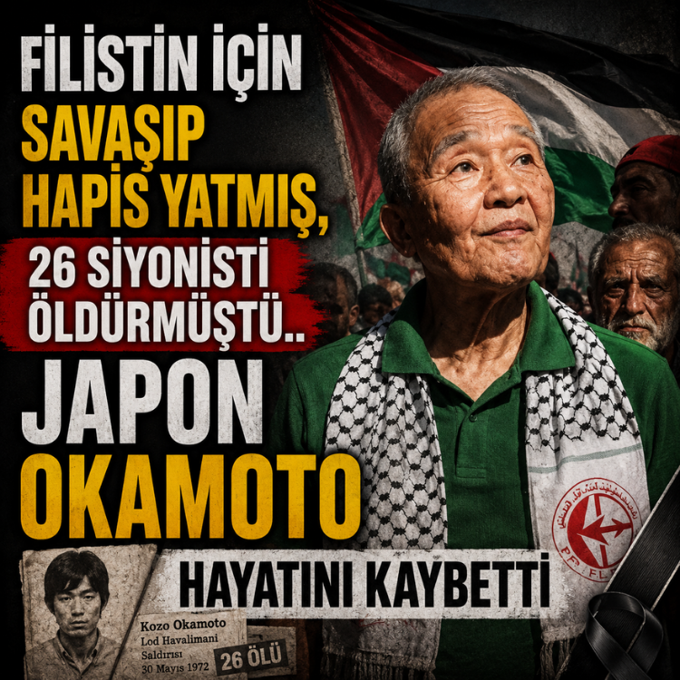 Filistin için savaşıp hapis yatmış, 26 siyonisti öldürmüştü.. Japon Okamoto hayatını kaybetti