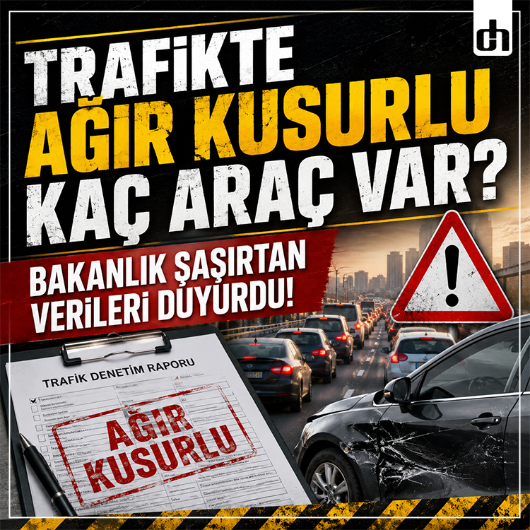 Trafikte ağır kusurlu kaç araç var? Bakanlık şaşırtan verileri duyurdu!