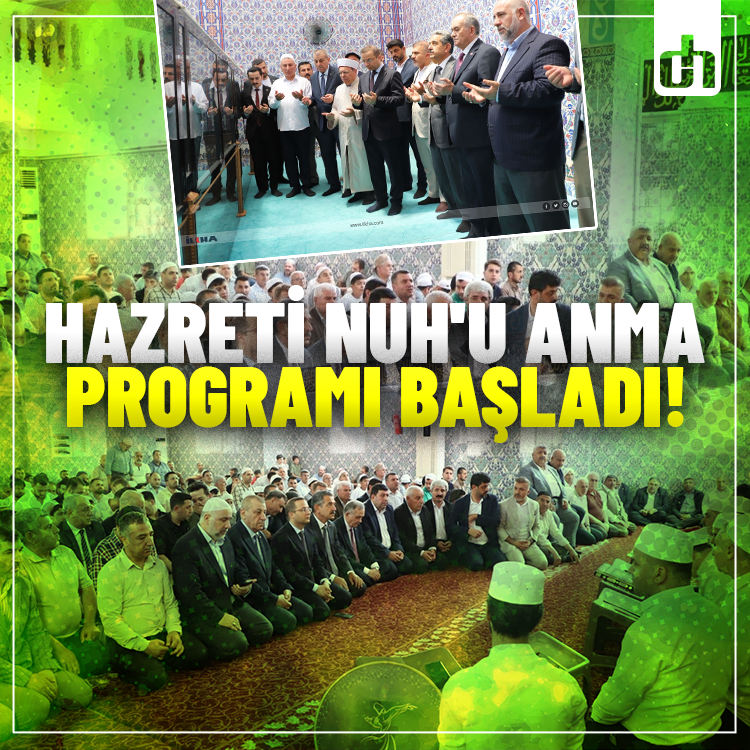 Hazreti Nuh'u anma programı başladı!