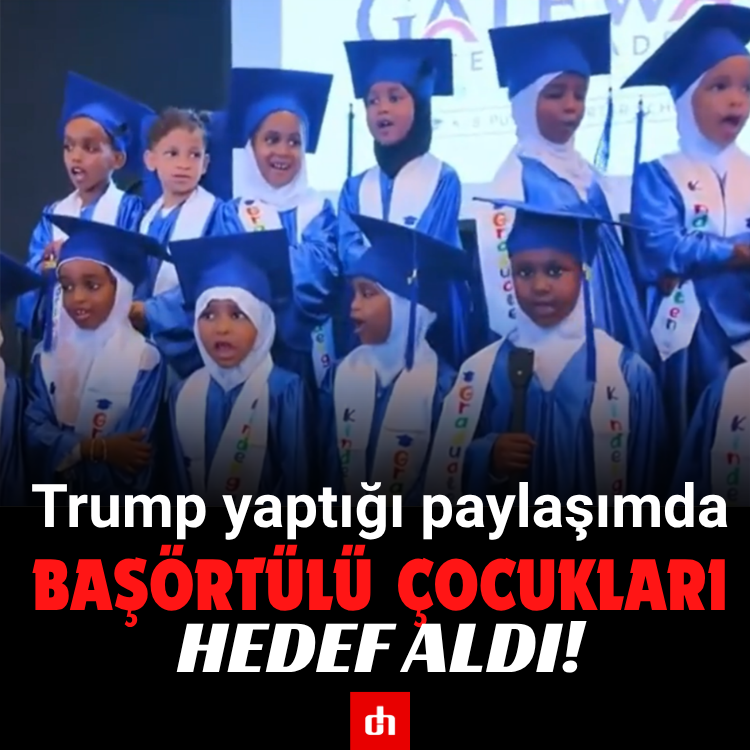 Trump yaptığı paylaşımda başörtülü çocukları hedef aldı!