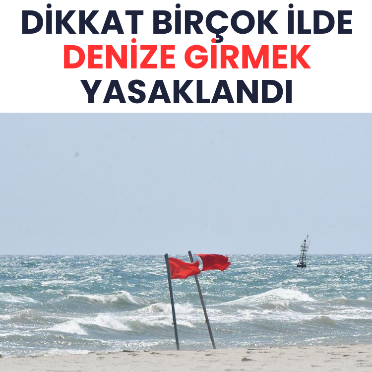Birçok ilde denize girmek yasaklandı! İşte nedeni...