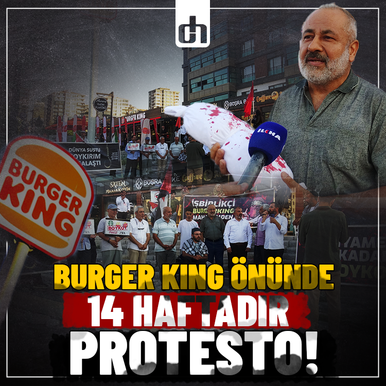 Malatya'da Burger King önündeki protesto 14'üncü haftasında!