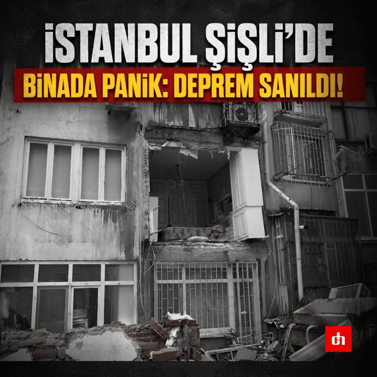 İstanbul Şişli'de binada panik: Deprem sanıldı!