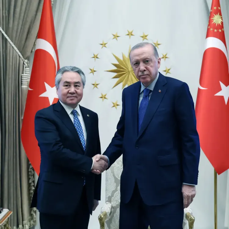 Cumhurbaşkanı Erdoğan, Kırgızistan Dışişleri Bakanı ile görüştü!