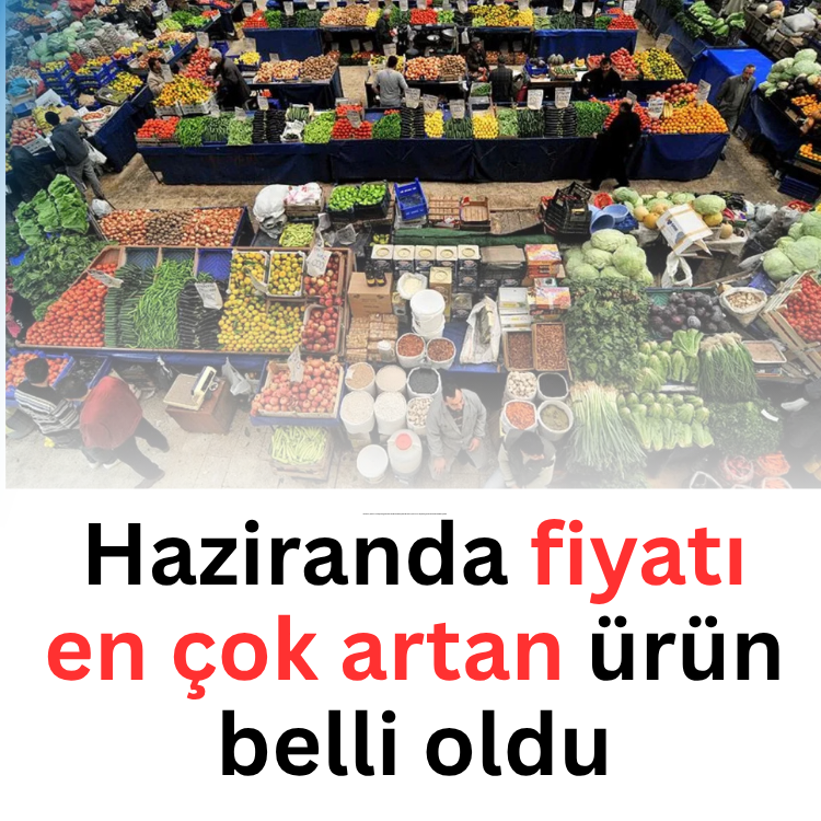 Haziranda fiyatı en çok artan ürün belli oldu