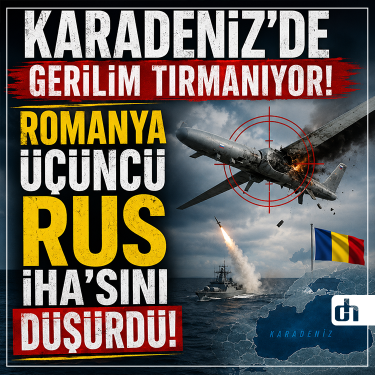 Karadeniz'de gerilim tırmanıyor: Romanya üçüncü Rus İHA'sını düşürdü