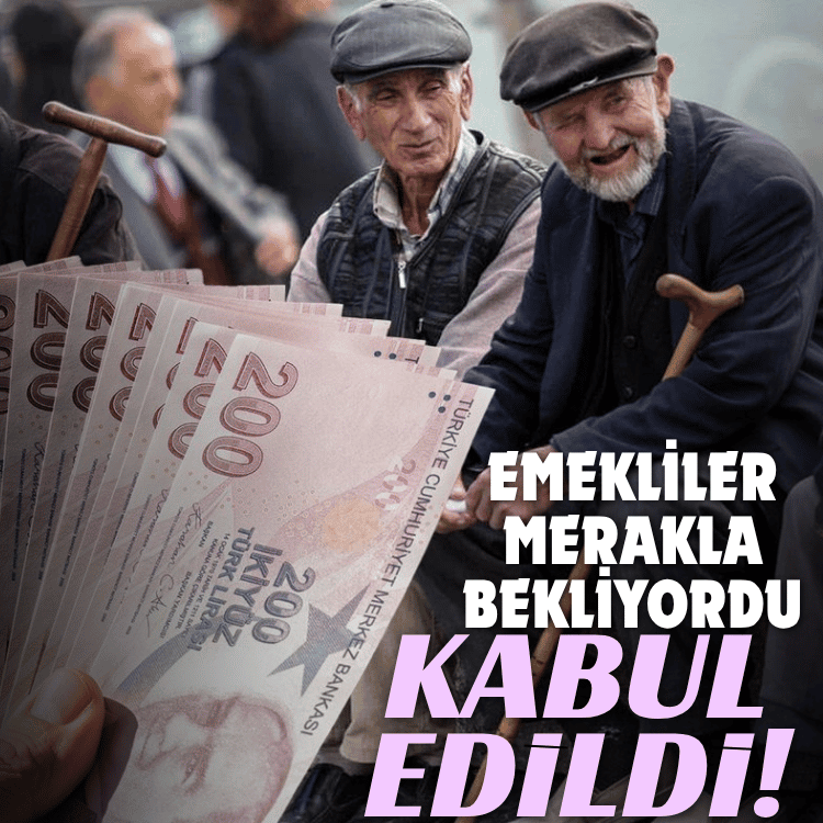 Emekliler merakla bekliyordu: Kabul edildi!