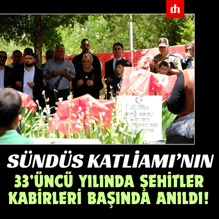 Sündüs Katliamı’nın 33’üncü yılında şehitler kabirleri başında anıldı!