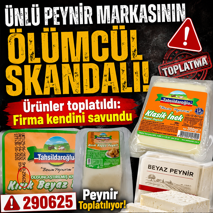 Ünlü peynir markasının ölümcül skandalı! Ürünler topaltıldı: Firma kendini savundu