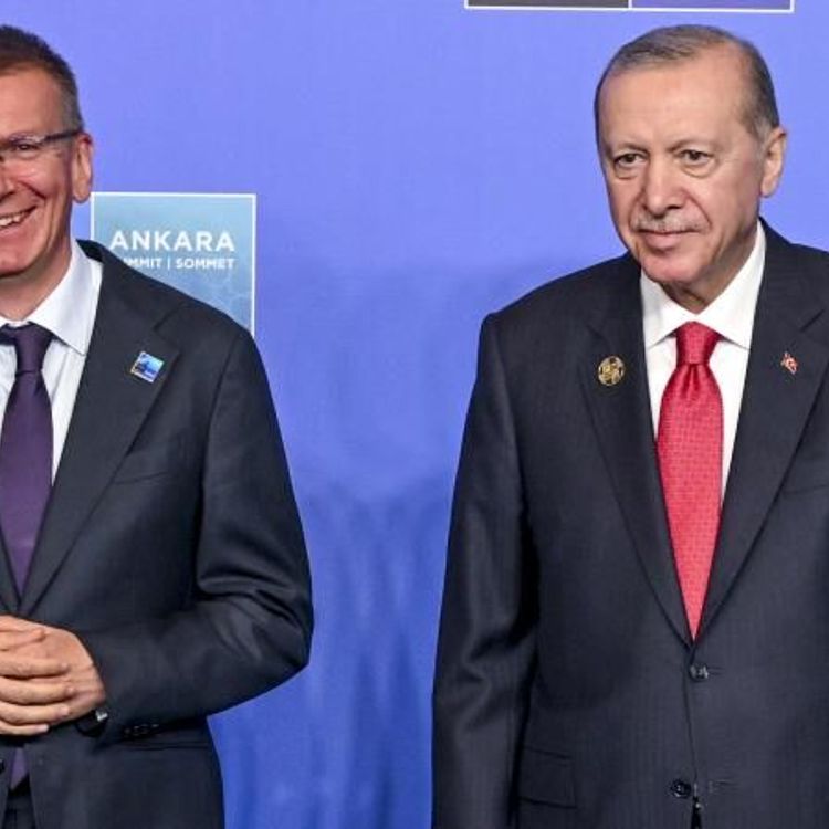 Cumhurbaşkanı Erdoğan, Rinkevics ile görüştü!