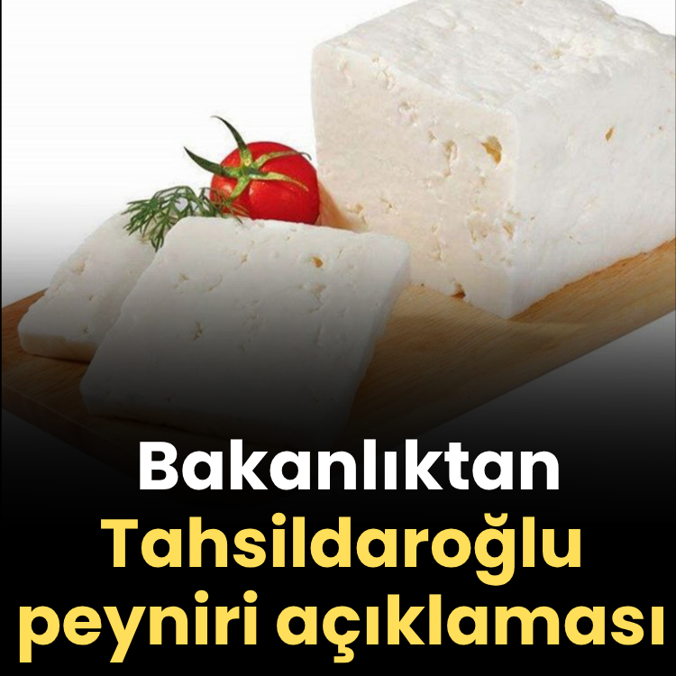 Tarım ve Orman Bakanlığı'ndan Tahsildaroğlu peyniri açıklaması