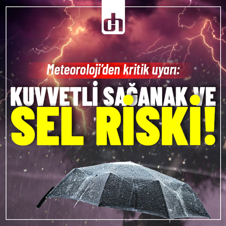Meteoroloji’den kritik uyarı: Kuvvetli sağanak ve sel riski!