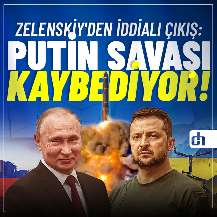 Zelenskiy'den İddialı Çıkış: "Putin Savaşı Kaybediyor"