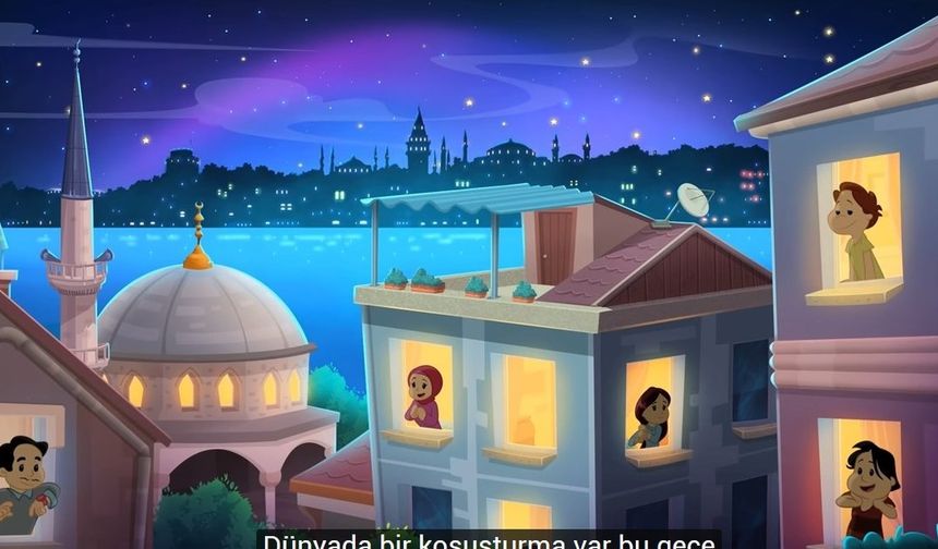 Bu animasyon çok güzel: Ramadan Moon