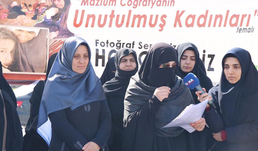 Savaş mağduru mazlum kadınların sesi olmak çabasındayız
