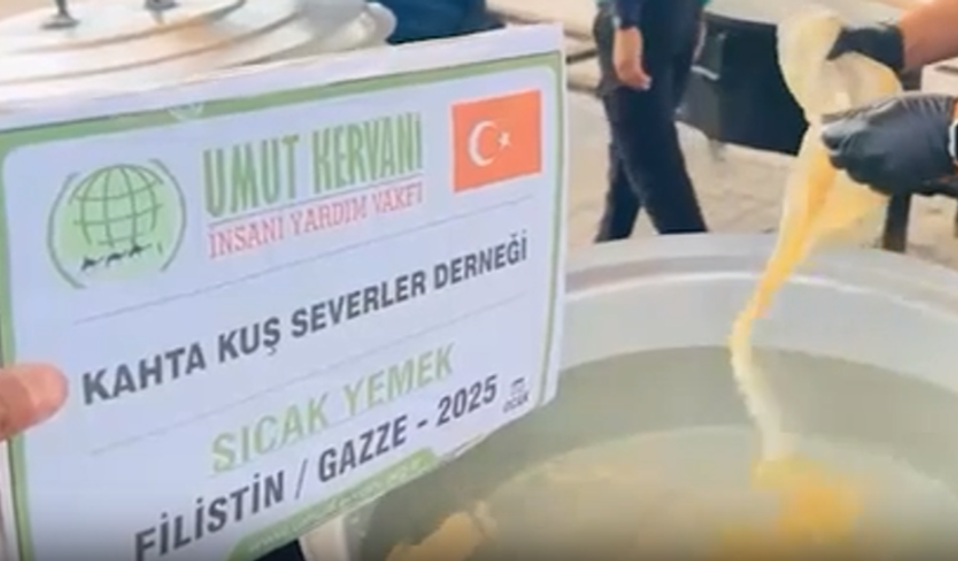 Kahta Kuş Severler Derneği'nden Gazze'ye yardım!