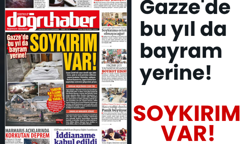 Gazze'de bu yıl da bayram yerine!  SOYKIRIM VAR!