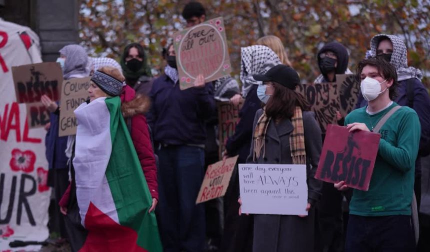 ABD'de Siyonist Rabin suikastinin yıldönümünde, Filistin'e destek gösterisi