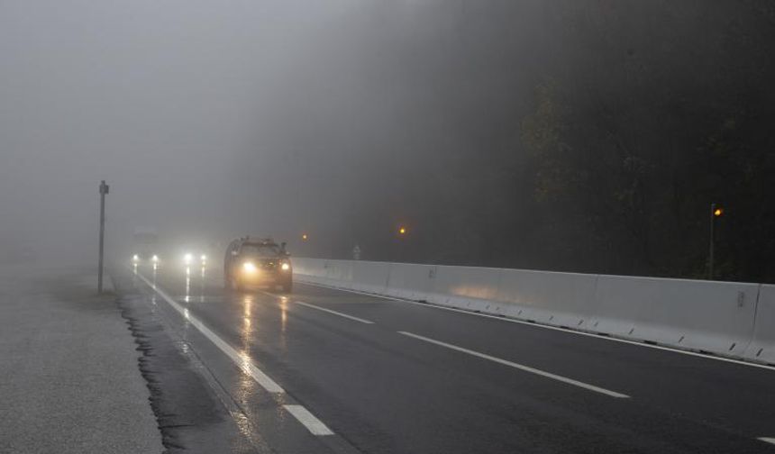 Bolu Dağı'nda sağanak ve sis!
