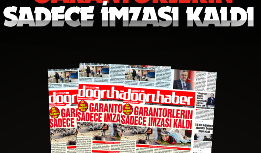 Garantörlerin Sadece İmzası Kaldı  Hem Saldırı Hem Bölme Planı