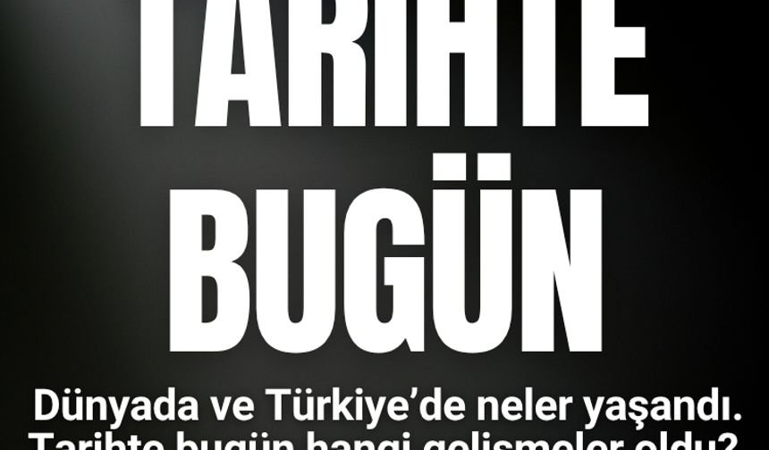 Tarihte bugün: 16 Kasım
