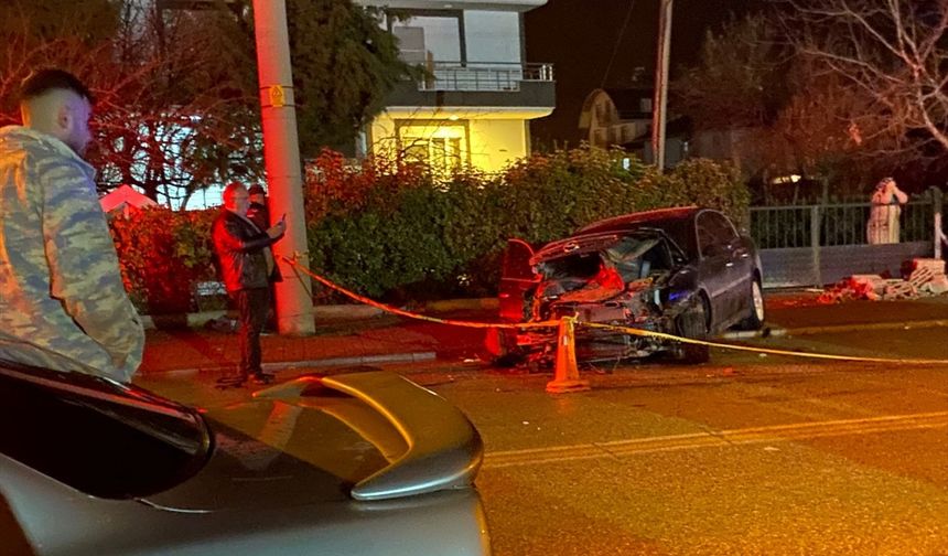 Otomobille çarpışan elektrikli bisikletin sürücüsü öldü