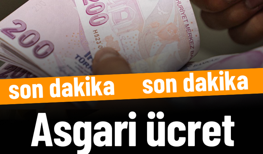 Asgari ücret açıklandı