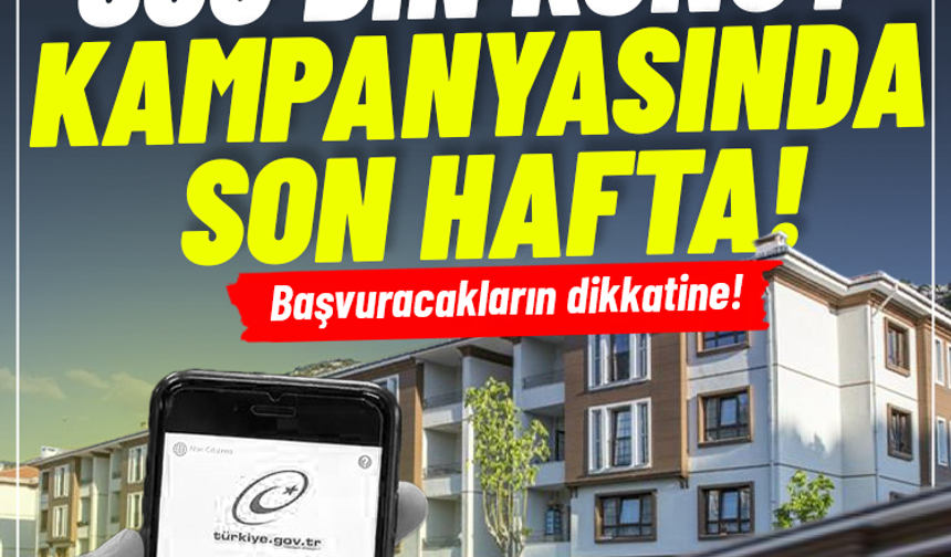 Başvuracakların dikkatine: TOKİ sosyal konut başvurularında son hafta