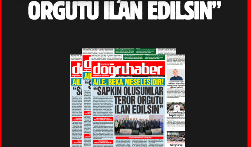 Aile Beka Meselesidir  “Sapkın Oluşumlar Terör Örgütü İlan Edilsin”