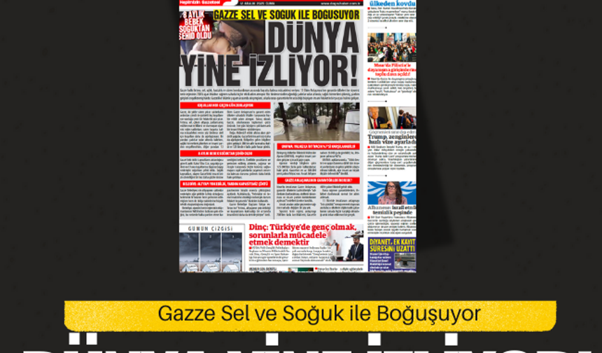 Gazze Sel ve Soğuk ile Boğuşuyor  Dünya Yine İzliyor!